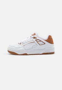 Puma - SLIPSTREAM UNISEX - Sporta apavi - white/teak Miniatūras attēls 1