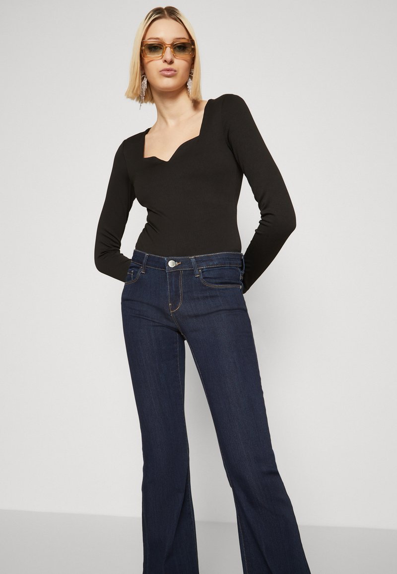 ONLY ONLHELLA LIFE HIGH WAIST RETRO - Flared Jeans