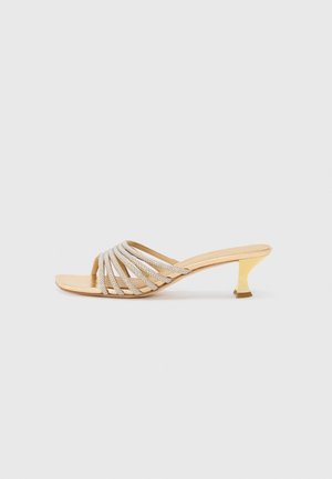 HAISLEY - Heeled mules - gold-coloured