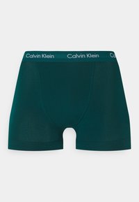 Calvin Klein Underwear TRUNK 3 PACK COTTON STRETCH - Cuecas boxer - maya blue/direct green/aqua luster
