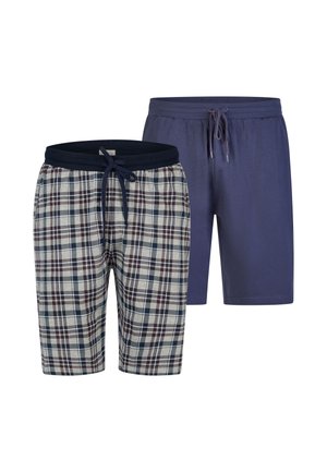 2-PACK  - Pantaloni del pigiama - kariert marine
