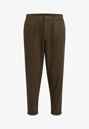 Redefined Rebel JOHNNY CROPPED SLIM FIT - Pantalon classique - tarmac