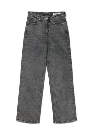 Vero Moda VMTESSA WIDE - Straight leg jeans - medium grey denim
