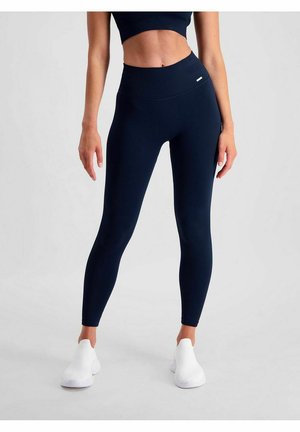 RIBBED SEAMLESS - Tights - navy