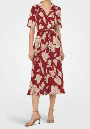 Skjortekjole - dark red