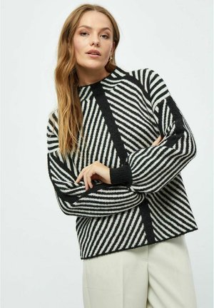 PEPPERCORN PCJAYDA GRS MOCK NECK LONG SLEEVE - Svetr - j black jacquard