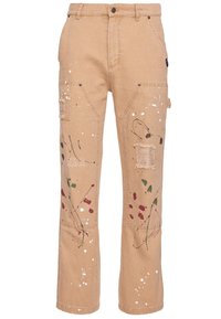 PAINTSPLATTER PANTS - Pantalon classique - sand
