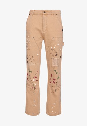 PAINTSPLATTER PANTS - Kelnės - sand