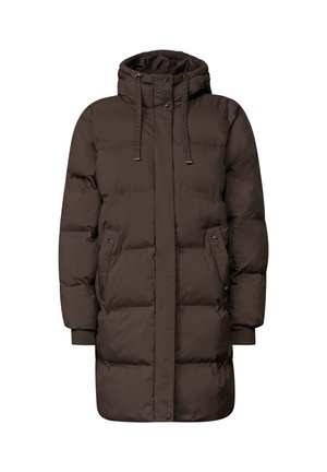 Street One, LONG JACKET WITH A HOOD AND TOPSTITCHING - Manteau d'hiver - auburn brown
