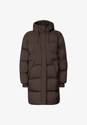 Street One, LONG JACKET WITH A HOOD AND TOPSTITCHING - Manteau d'hiver - auburn brown