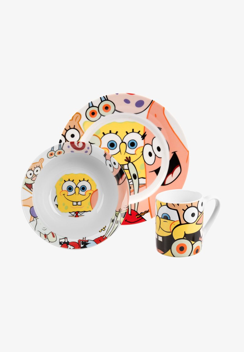 SpongeBob SET 3-TLG - Kinder Geschirrset - mehrfarbig