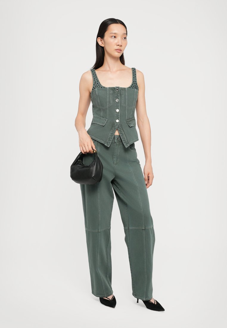 【STINE GOYA】 Stine Goya - Elastic Tank Crewneck Dress - Robe - Wild Flowers