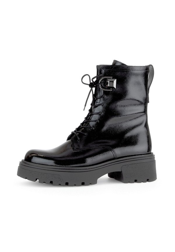 Plateaustiefelette - schwarz