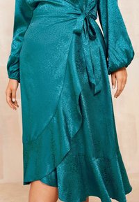 Friends Like These REGULAR FIT CURVE LONG SLEEVE RUFFLE MIDI - Koktélruha / Partiruha - blue