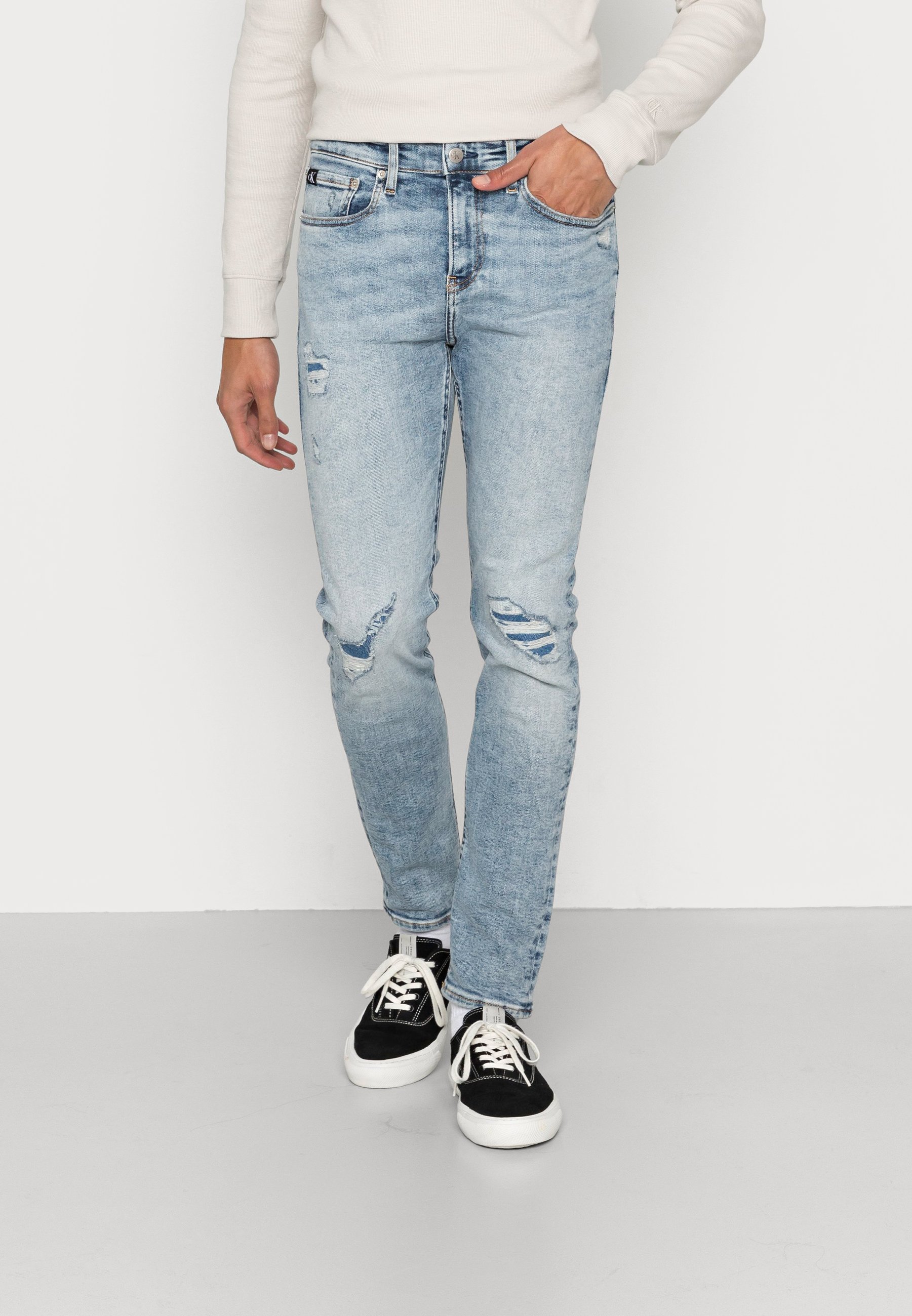 Calvin Klein Jeans SKINNY - Skinny džíny - denim medium/modrý denim -  Zalando.cz