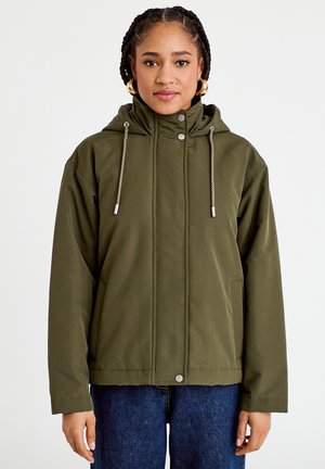 MIT KAPUZE UND LANGEN ÄRMELN - Veste mi-saison - vert kaki
