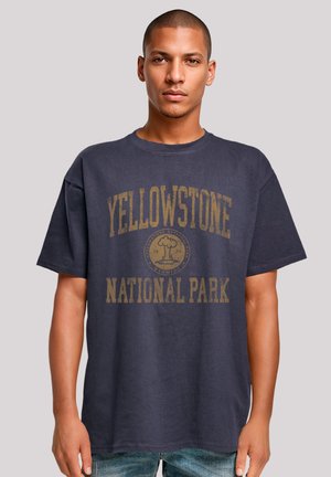 US NATIONAL PARKS YELLOWSTONE WYOMING - Print T-shirt - navy