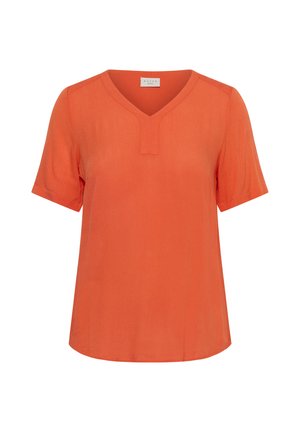Kaffe Curve, KCAMI SHORT SLEEVE - Bluse - tigerlily