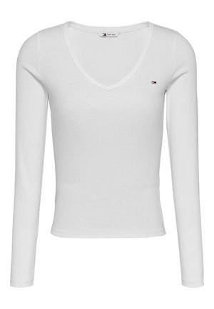 Tommy Jeans, SLIM ESSENTIAL - Maglietta a manica lunga - ecru
