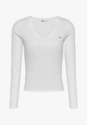 Tommy Jeans, SLIM ESSENTIAL - Maglietta a manica lunga - ecru