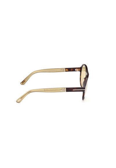 Tom Ford QUINCY - Sluneční brýle - marrone chiaro verde