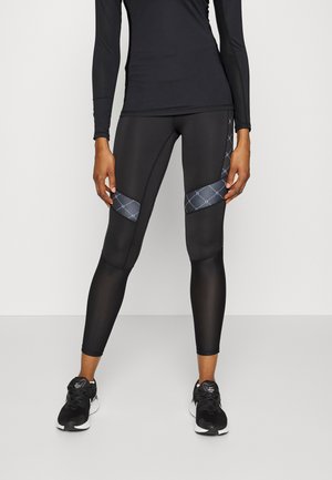 HIGH WAIST BLOCK - Tights - black beauty