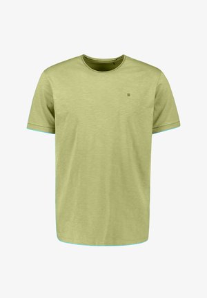 NO EXCESS, SLUB WITH ROUND NECK - T-shirt basic - green