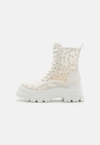 Buffalo - ASPHA BLOOM - Platform ankle boots - white/light gold Thumbnail Image 1