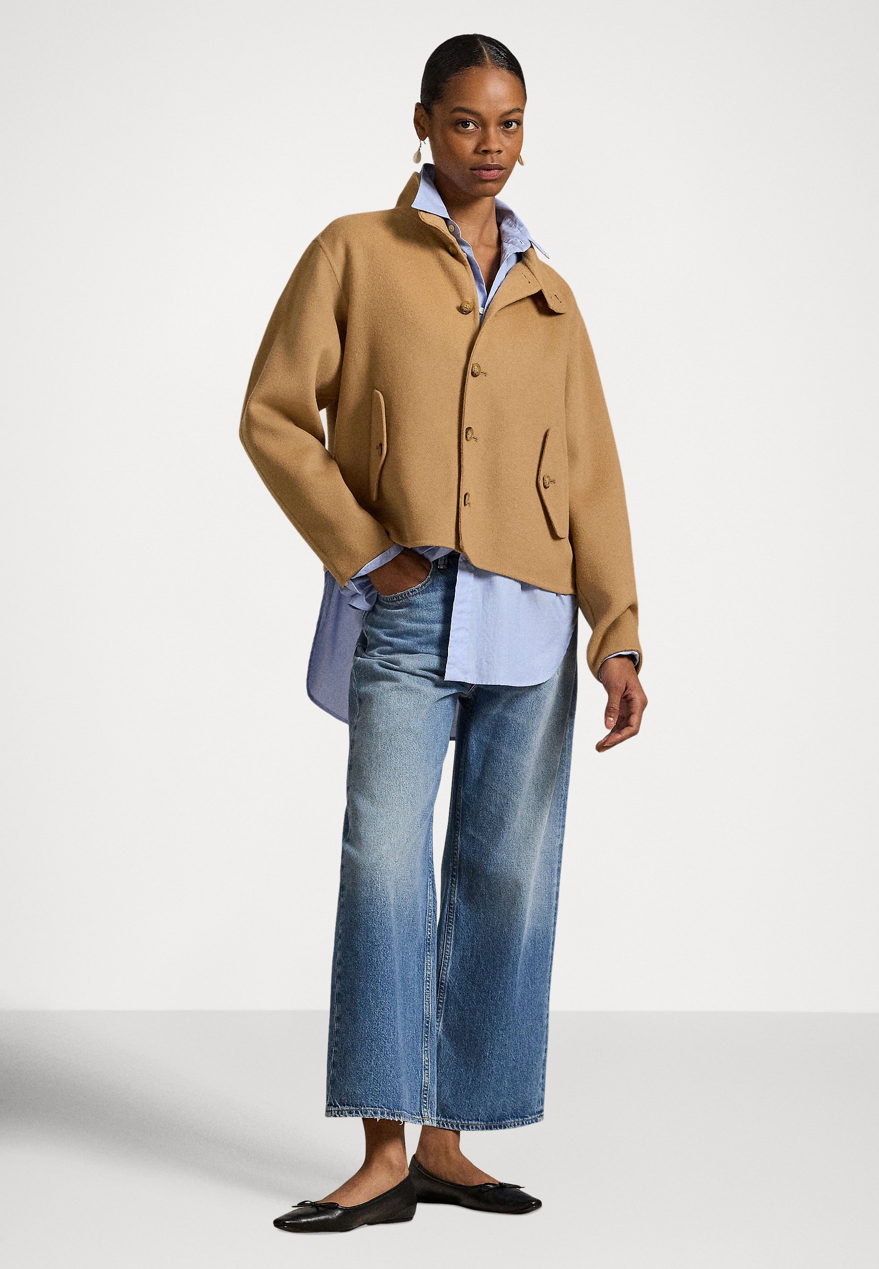 Polo Ralph Lauren DOUBLE-FACED WOOL JACKET - Blazer - camel
