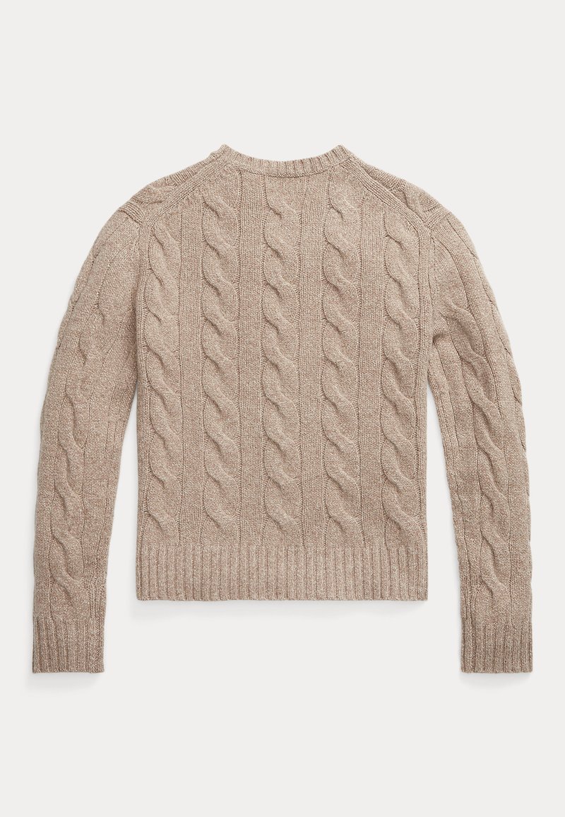 Polo Ralph Lauren LONG SLEEVE - Pullover - light brown/marron - ZALANDO.FR