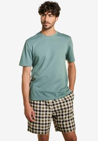 Unselected, sage green check
