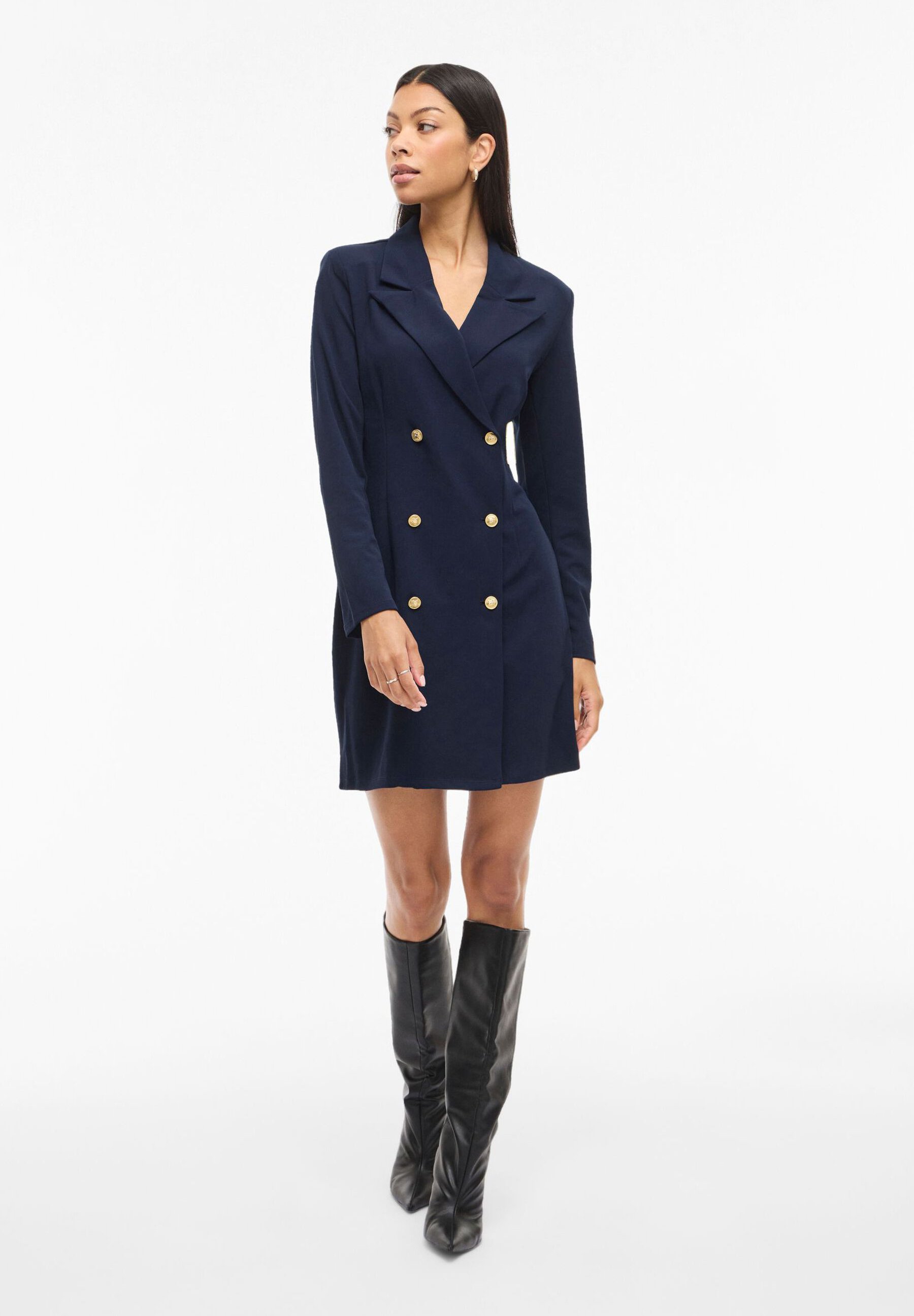 slim fit dress slacks Elegance Pleated Blazer Dress main image 1
