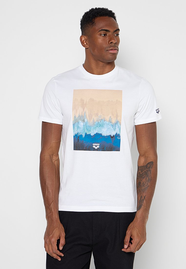 Arena T-shirt print wit Arena T-shirt print wit
