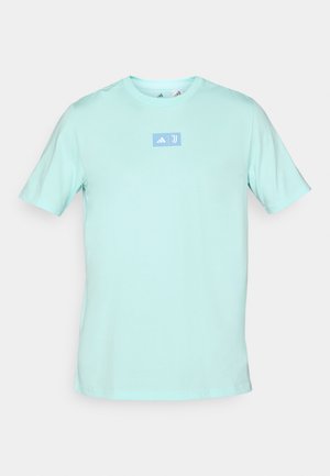 adidas Performance JUVE - T-shirt con stampa - semi flash aqua