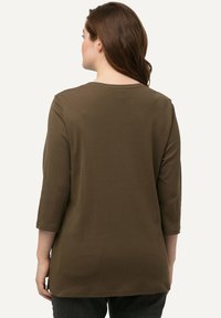 Ulla Popken GROSSE GRÖSSEN - Top s dlouhým rukávem - dark brown