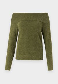 ONLSIFF OFF SHOULDER - Neule - winter moss