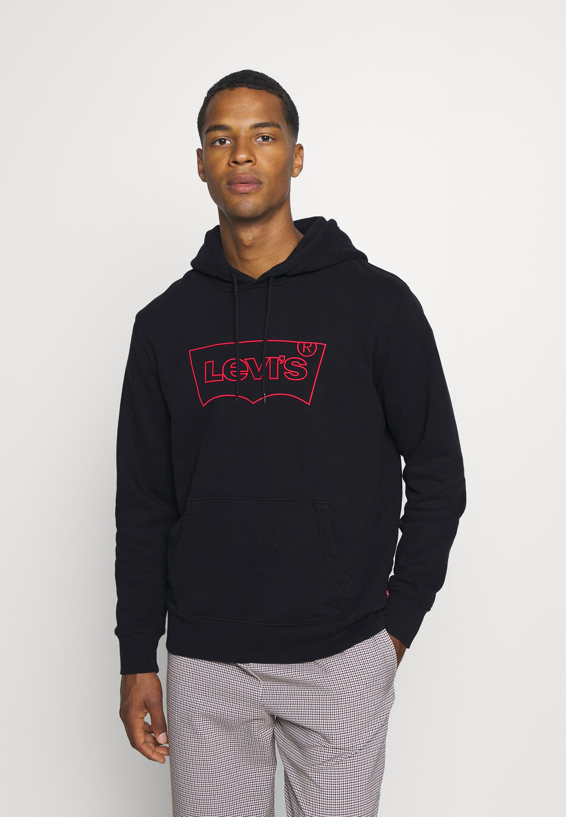 black red graphic hoodie