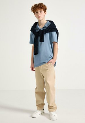 Lindex, LINDEX SHORT-SLEEVED POLO SHIRT LINDEX - Poloshirt - dusty blue