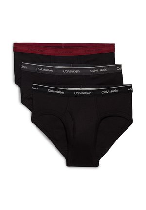 Calvin Klein Underwear CLASSICS HIP 3 PACK - Braguitas - b black charc heather syrah