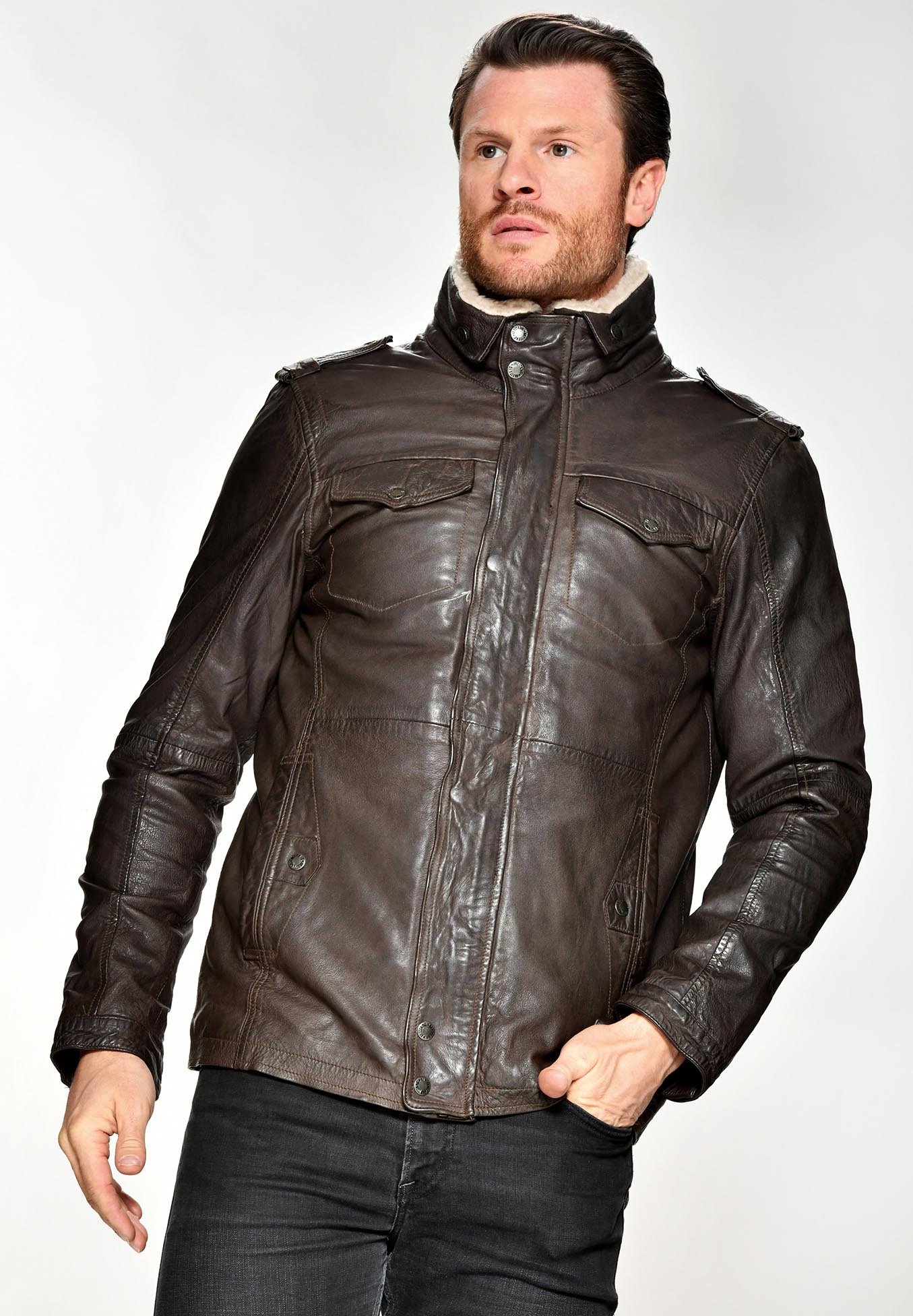 Mustang Leren jas braun Zalando.nl Mustang Leren jas braun Zalando.nl