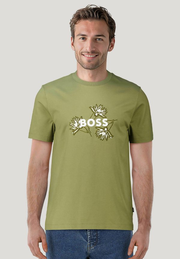 THOMPSON - T-Shirt print - khaki