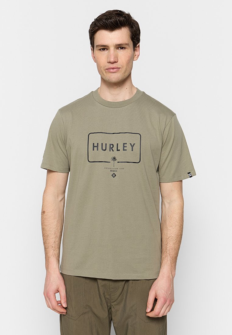 hurley T-shirt print kaki