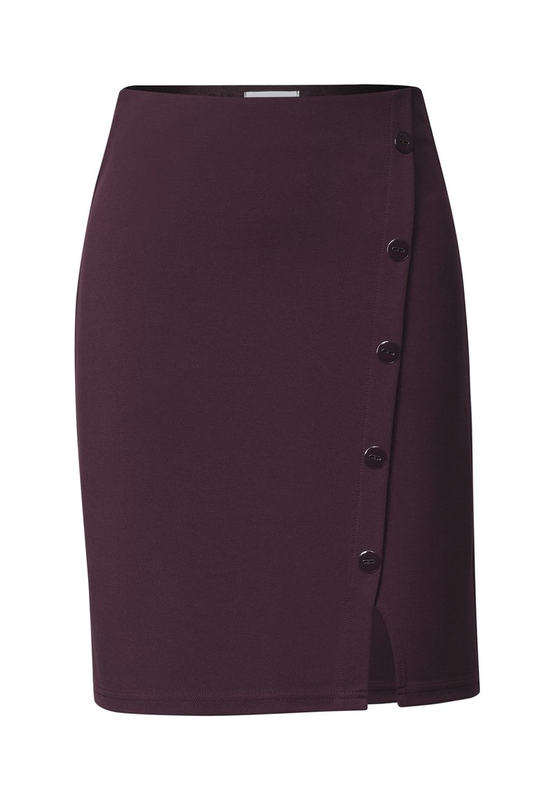 Street One KNEE-LENGTH SKIRT IN WRAP LOOK - Kokerrok - rustic rouge ...