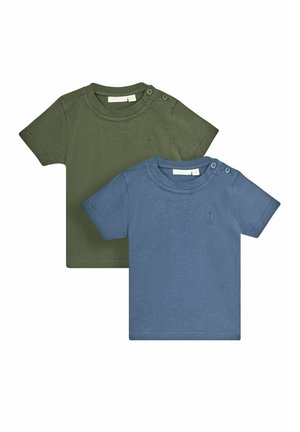 JoJo Maman Bébé 2-PACK CLASSIC REGULAR FIT - T-shirt basic - denim blue