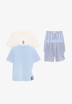 Marks & Spencer, 2 PACK STRIPED SET - Pyjama - blue