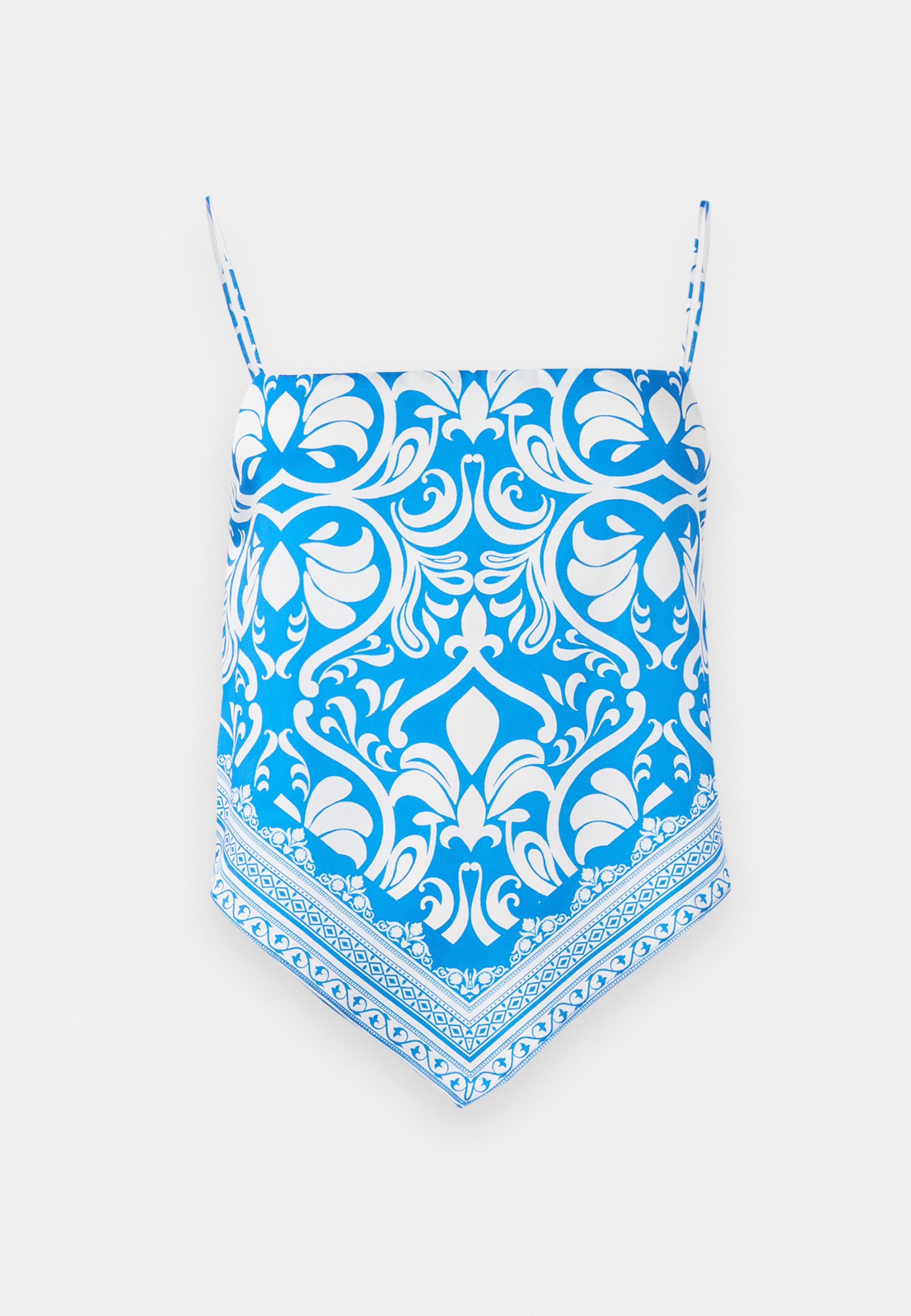 売れ筋商品|||アリス アンド オリビア Tシャツ レディース トップス YURI SPAGHETTI STRAP - Top - true blue Yuri Scarf Top In Soiree True Blue | Alice + Olivia