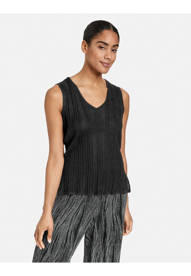 Taifun AIRY KNITTED SHIRT - Top - schwarz/sort - Zalando.dk