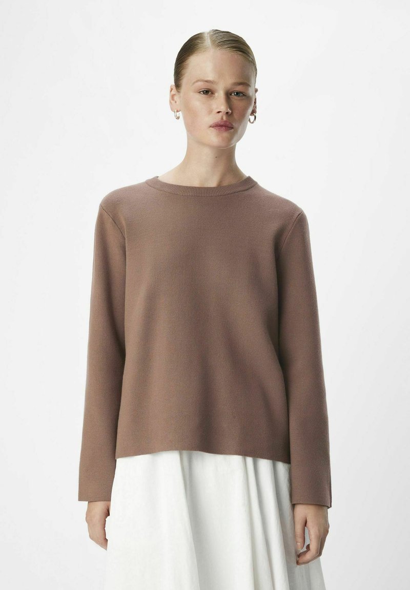 Object OBJREYNARD O-NECK NOOS - Trui - morel