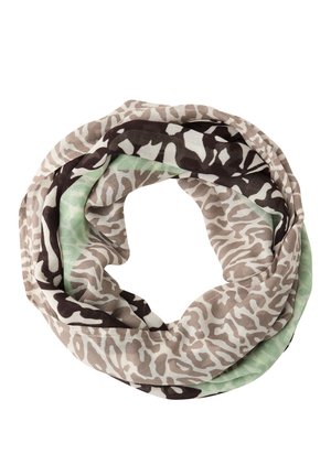 GEMUSTERTER LOOP - Braga - braun