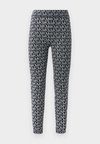 DOT LOGO PRINT - Tamprės – kelnės - black/white